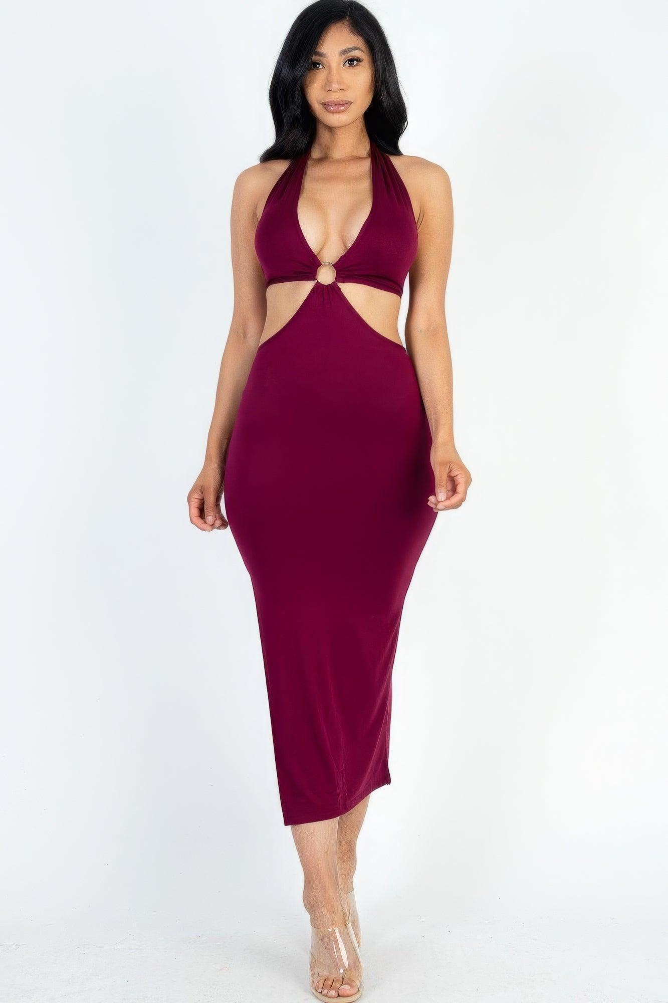 Robe mi-longue