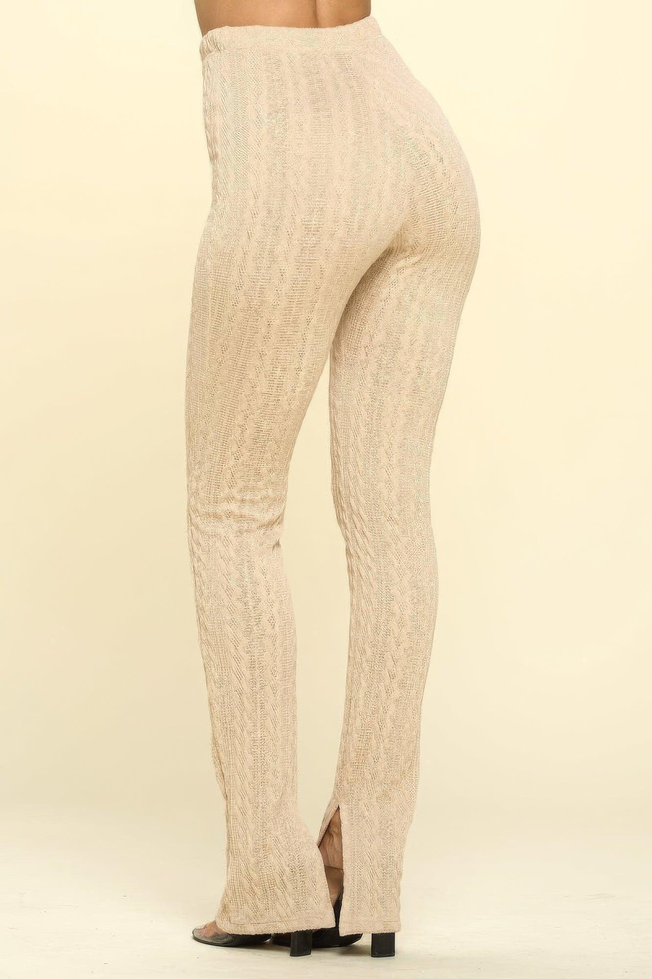Legging taille haute en tricot