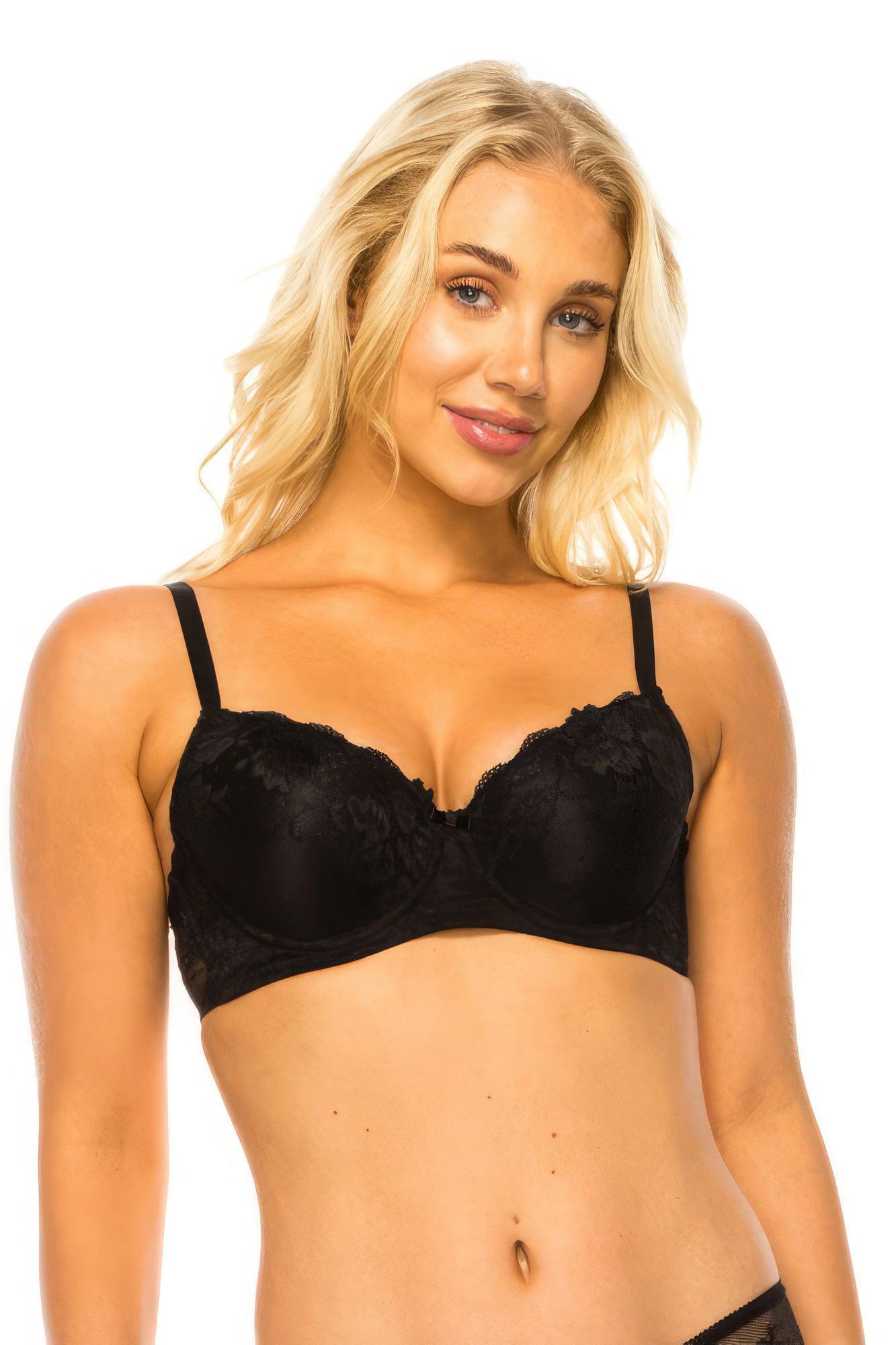 Soutien-gorge en dentelle florale