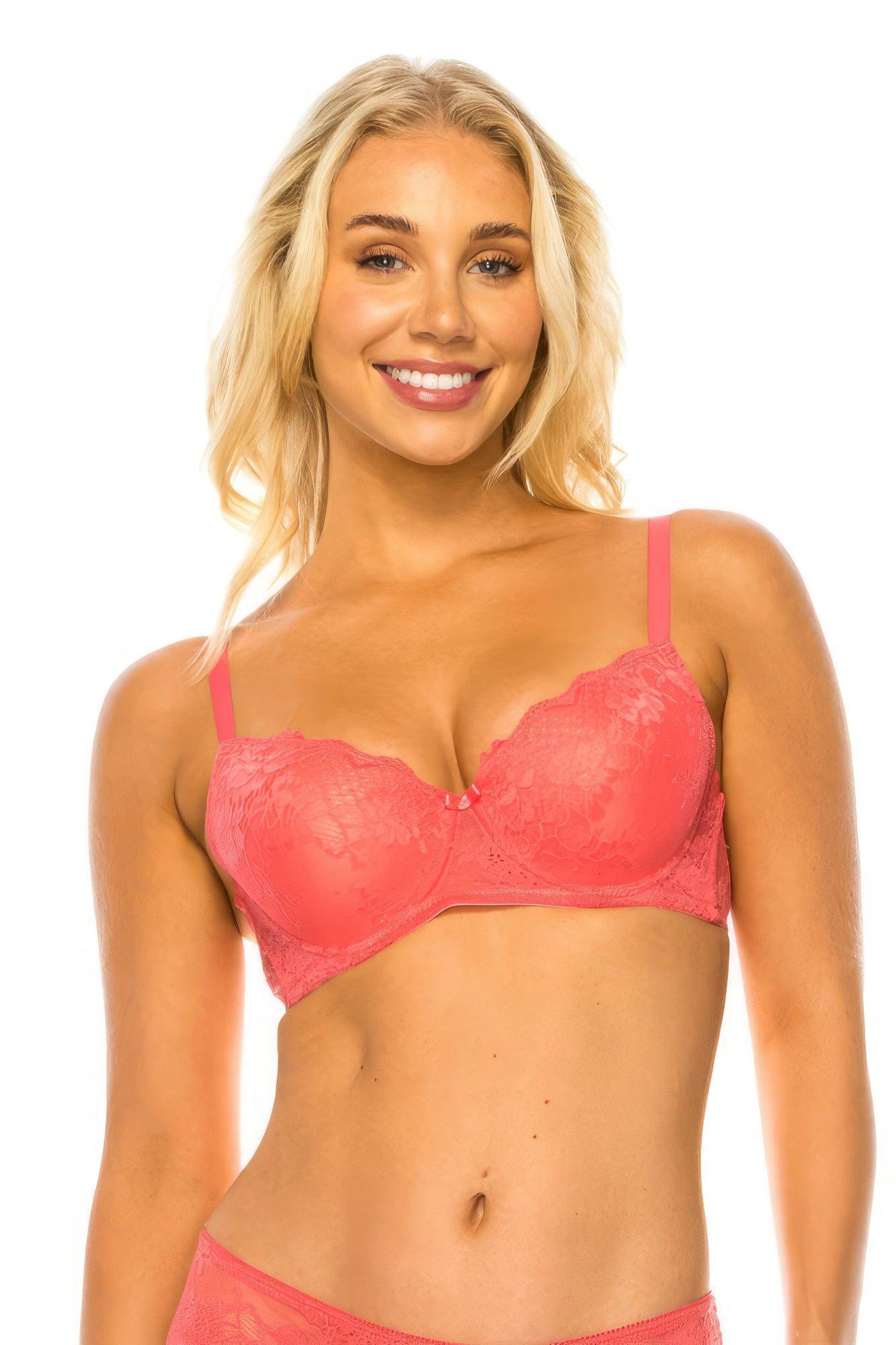 Soutien-gorge en dentelle florale
