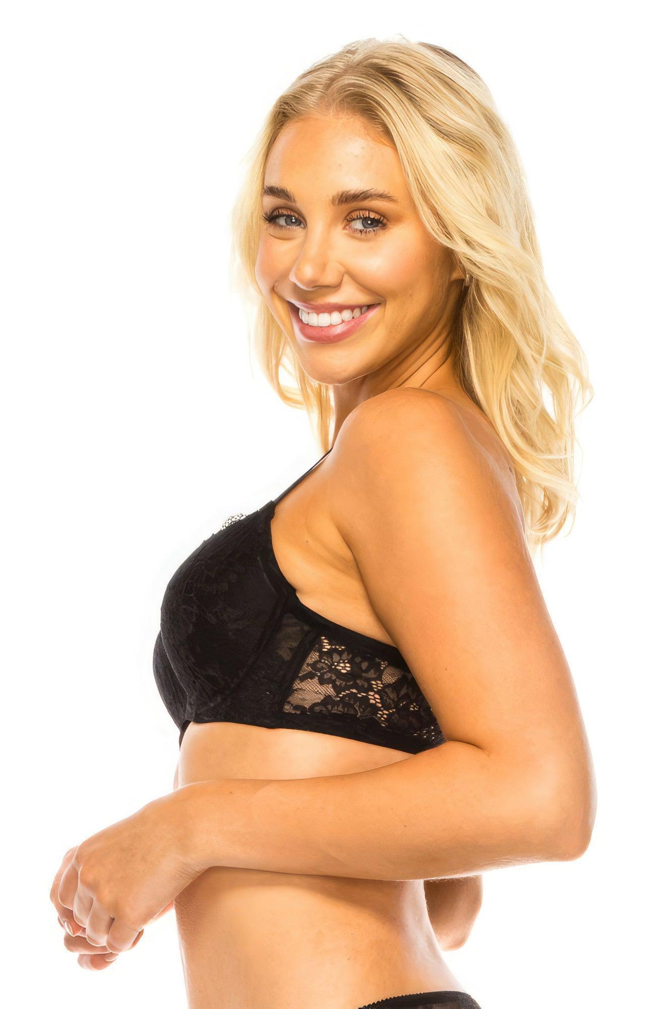 Soutien-gorge en dentelle florale