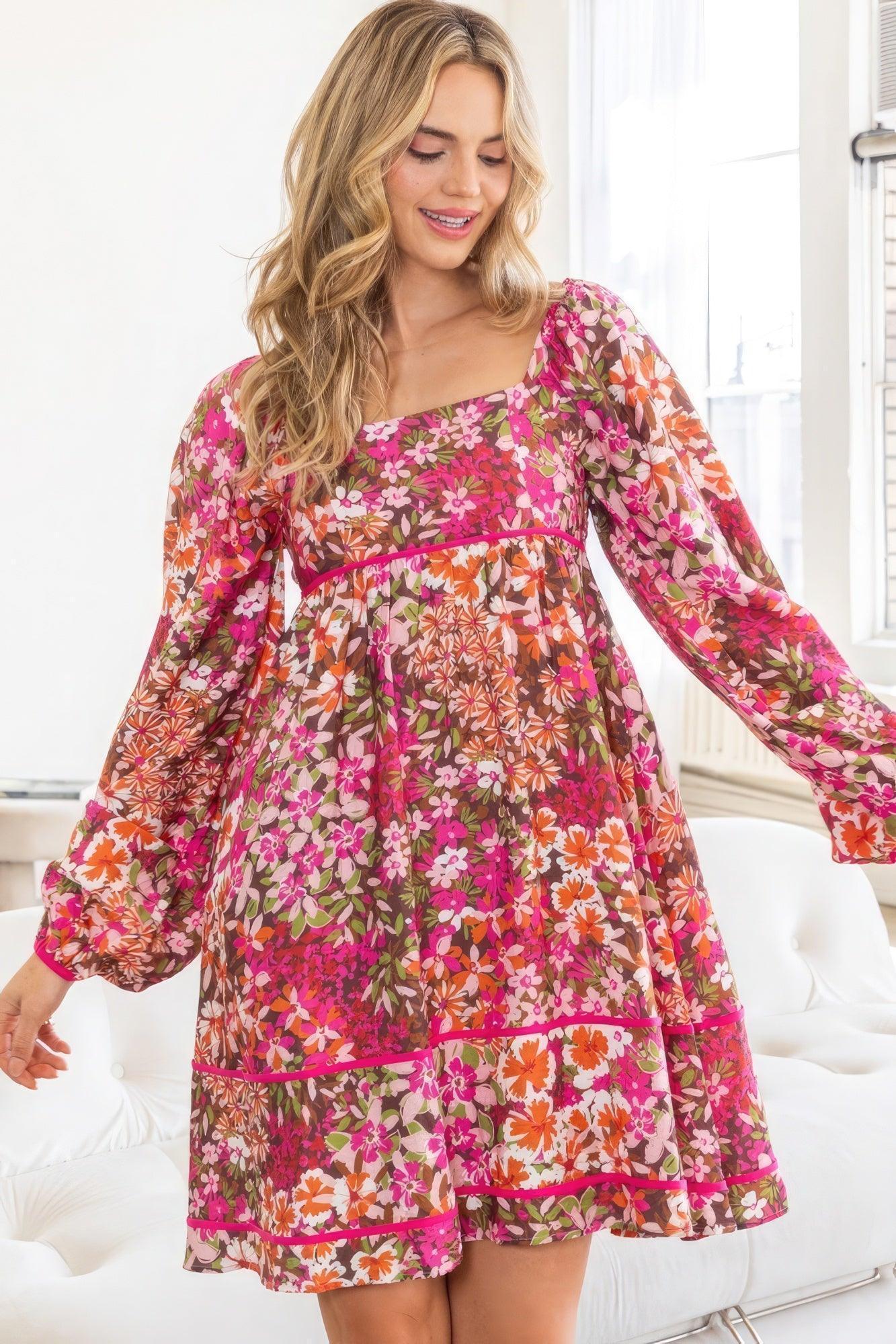 Floral mini dress