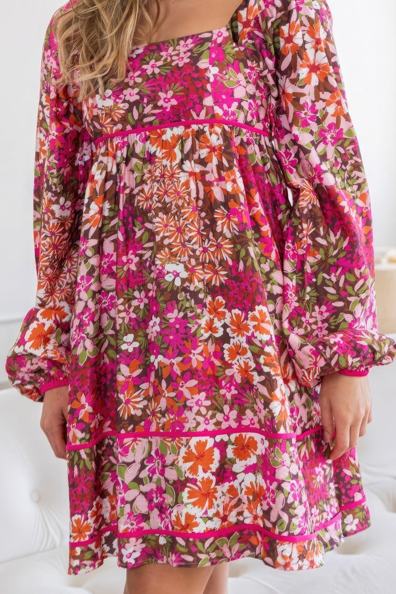 Floral mini dress