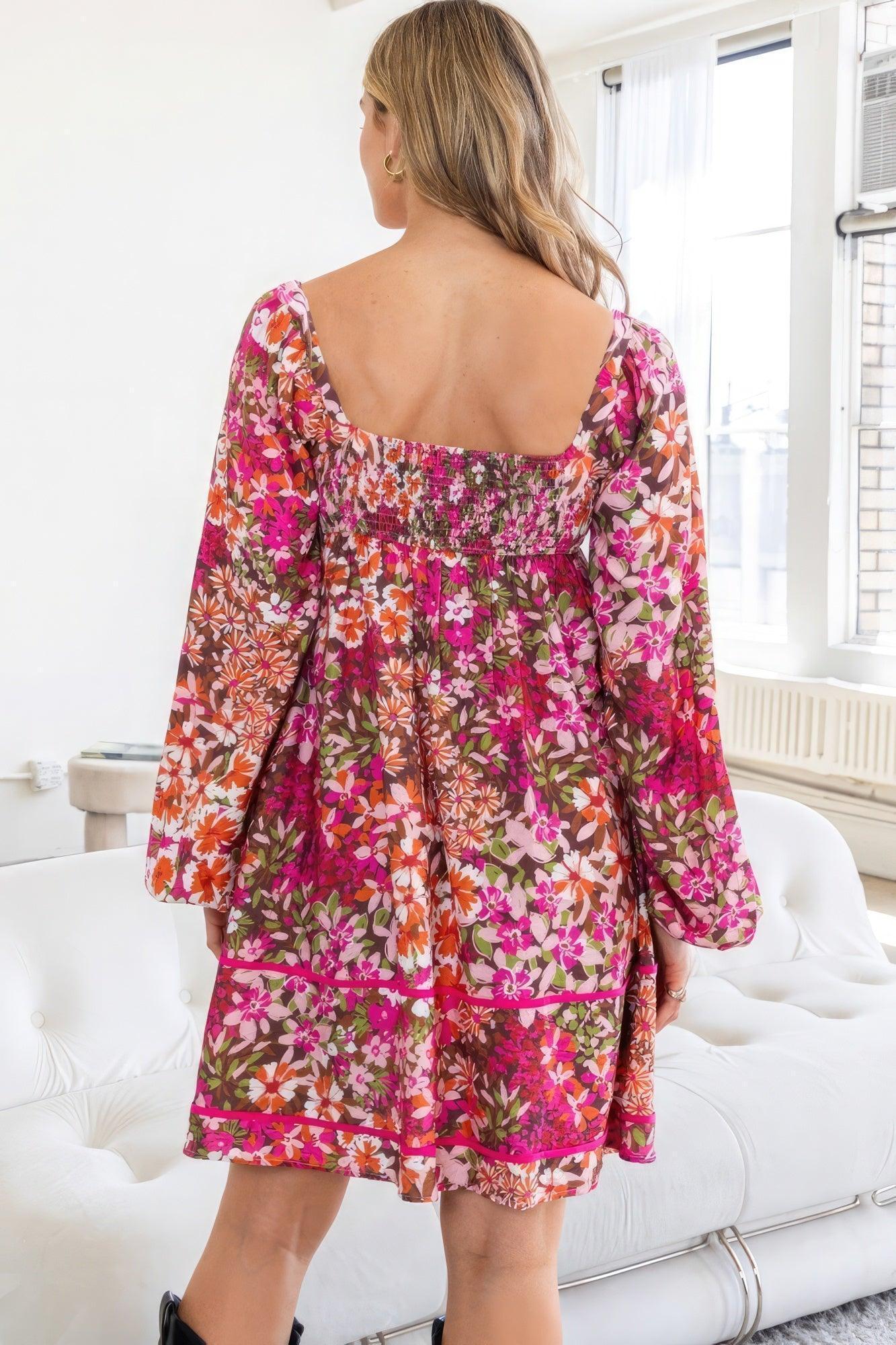 Floral mini dress