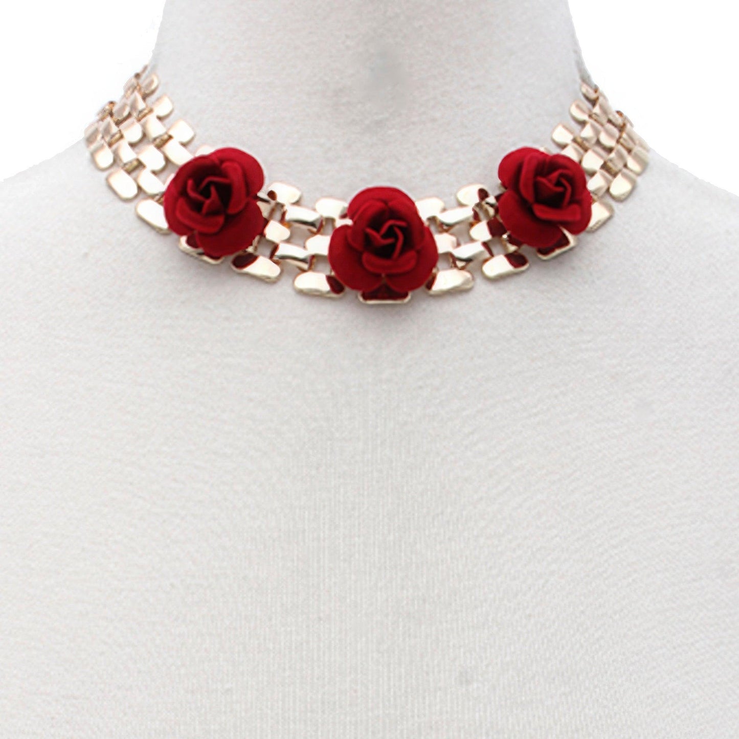 Collier en métal de fleurs Sodajo