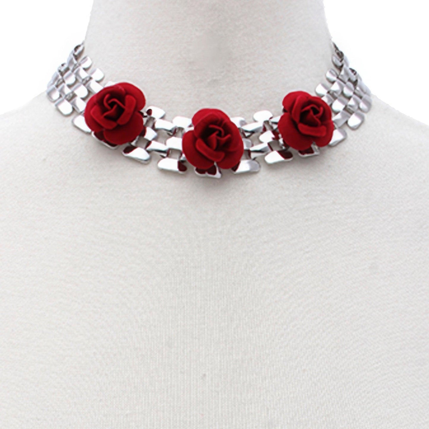 Collier en métal de fleurs Sodajo