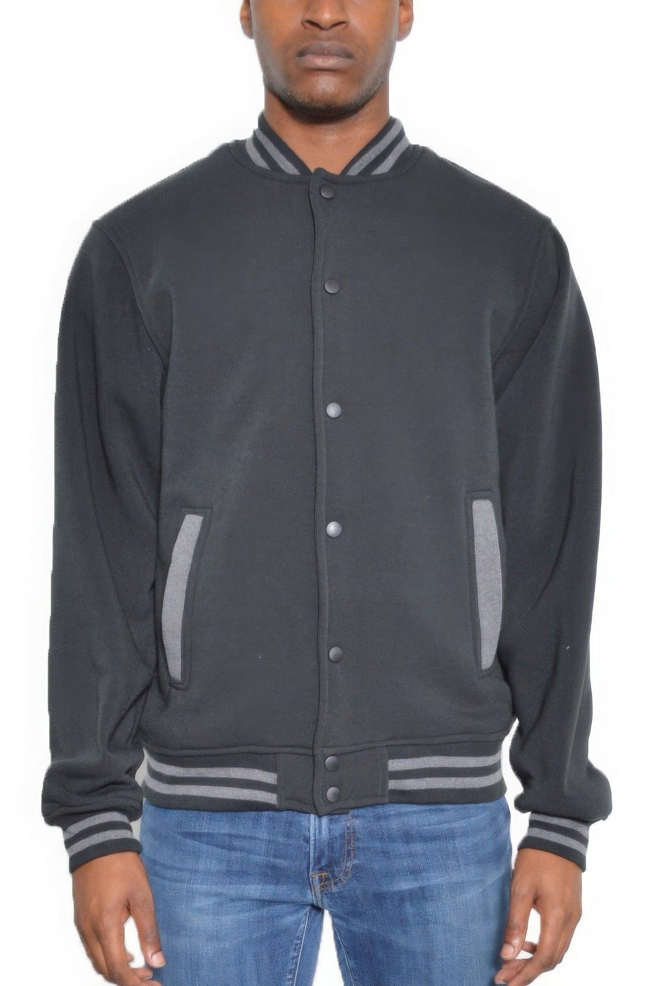 Chaqueta polar con botones a presión
