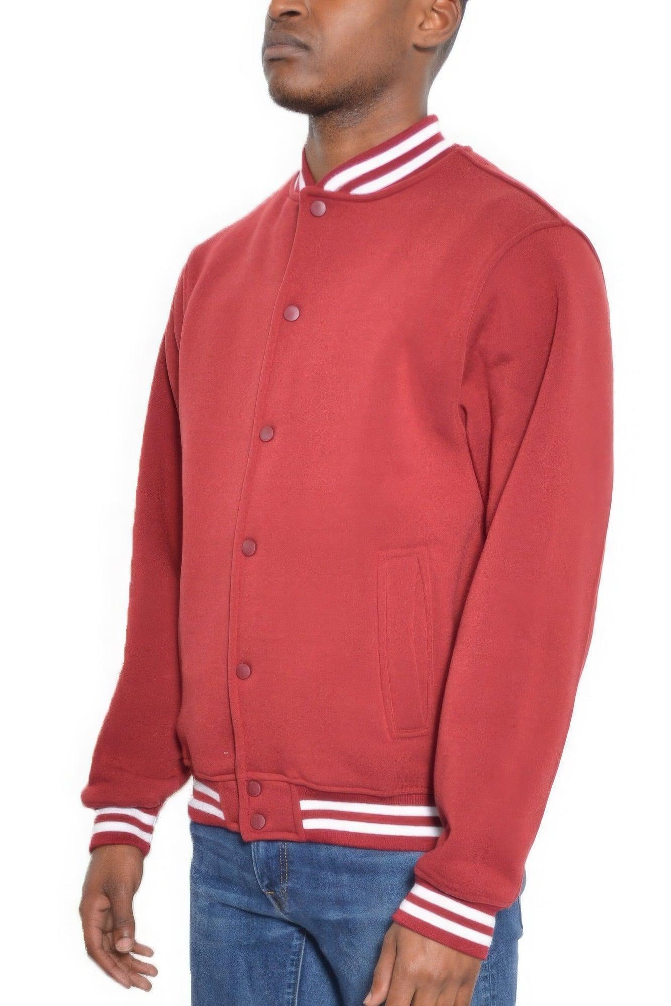 Chaqueta polar con botones a presión