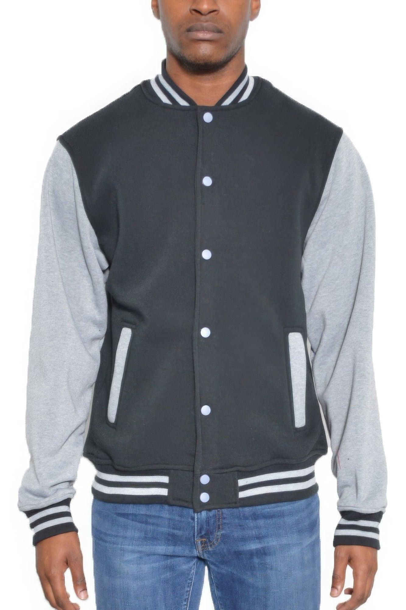 Chaqueta polar con botones a presión