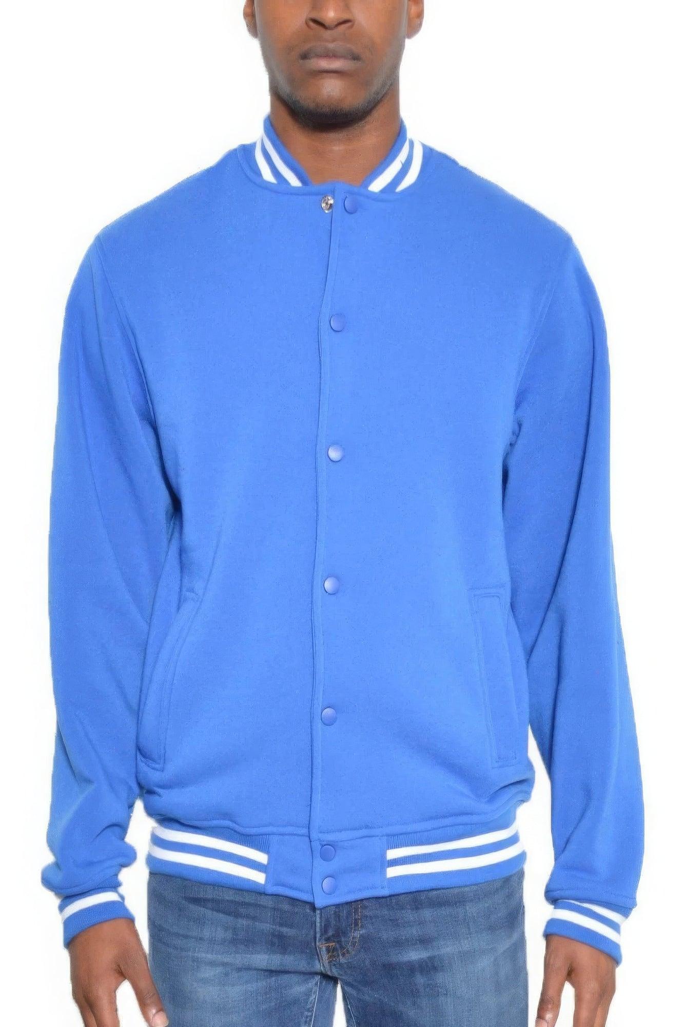 Chaqueta polar con botones a presión