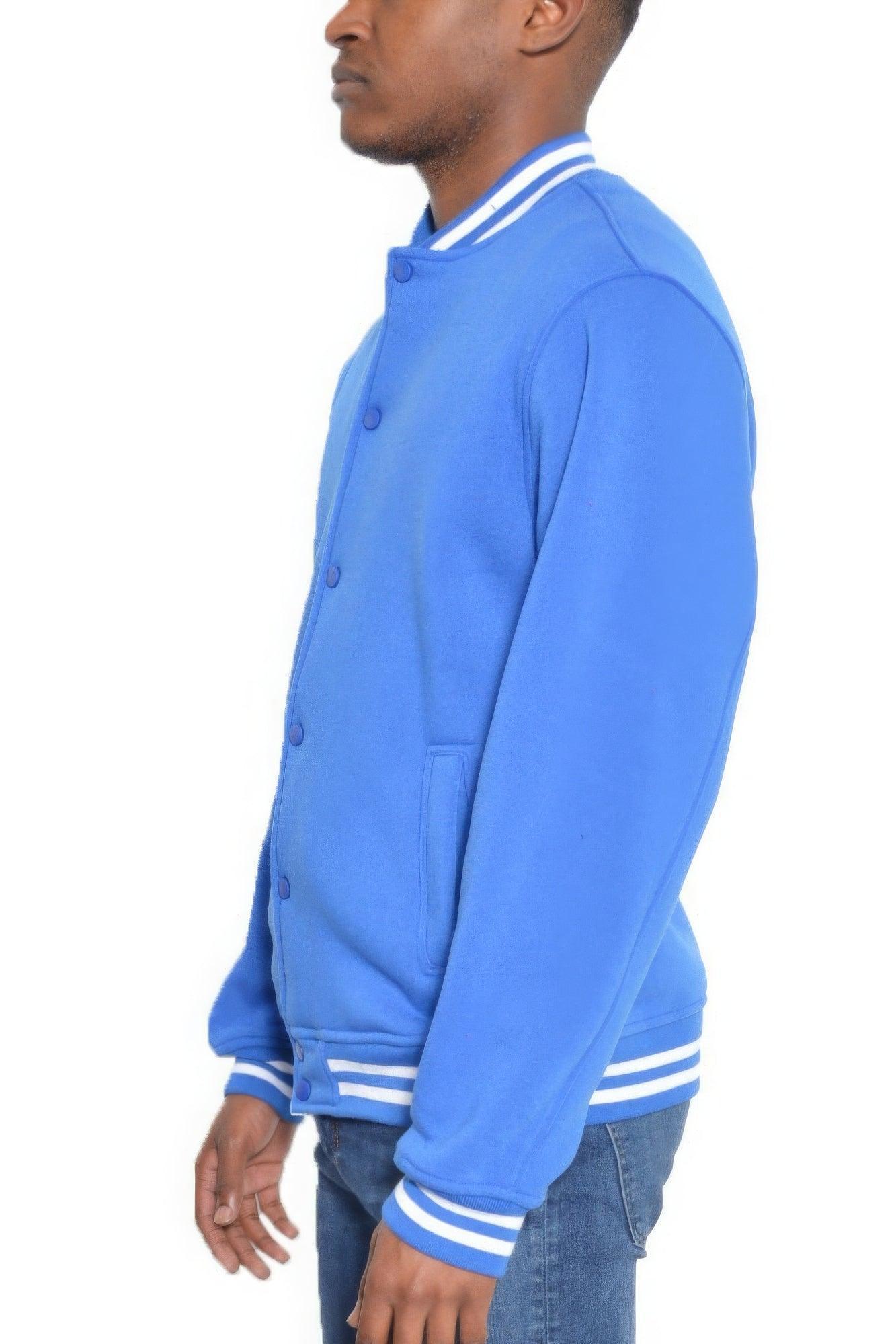 Chaqueta polar con botones a presión