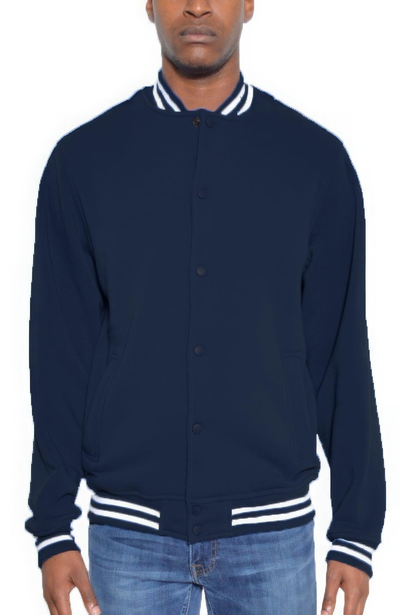 Chaqueta polar con botones a presión