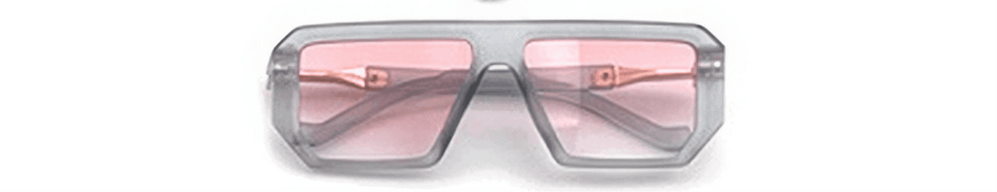 Lunettes de soleil carrées rétro élégantes