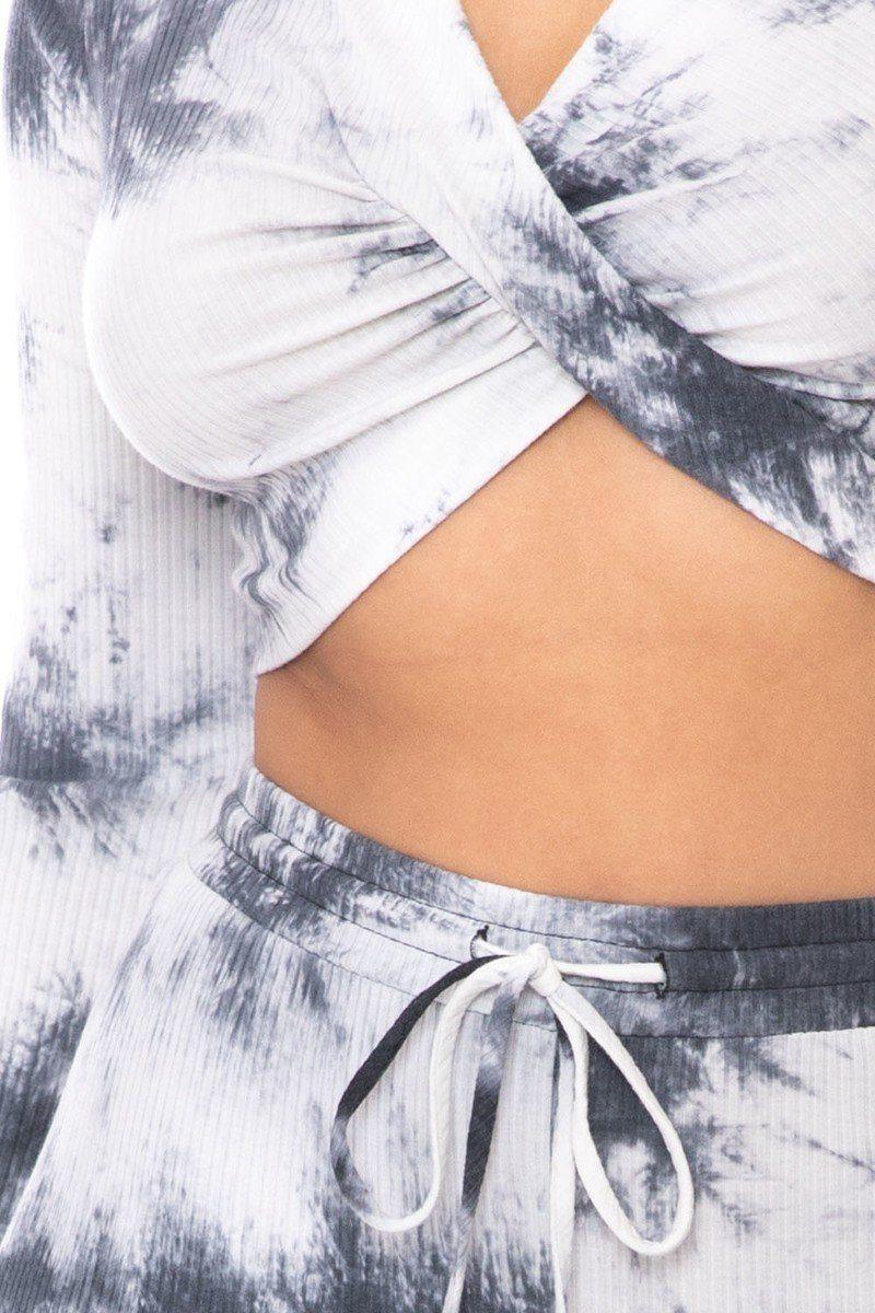 Ensemble de haut manches longues et pantalon Tie Dye