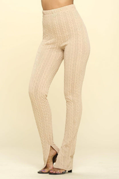 Legging taille haute en tricot