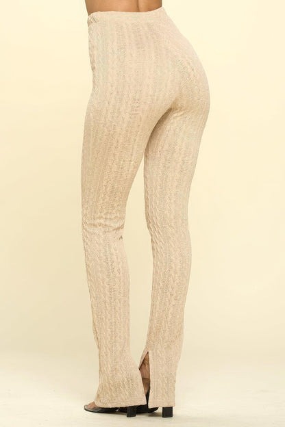 Legging taille haute en tricot
