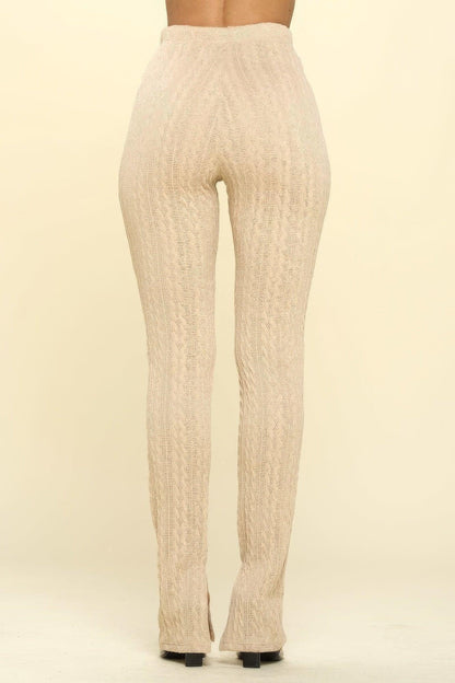 Legging taille haute en tricot