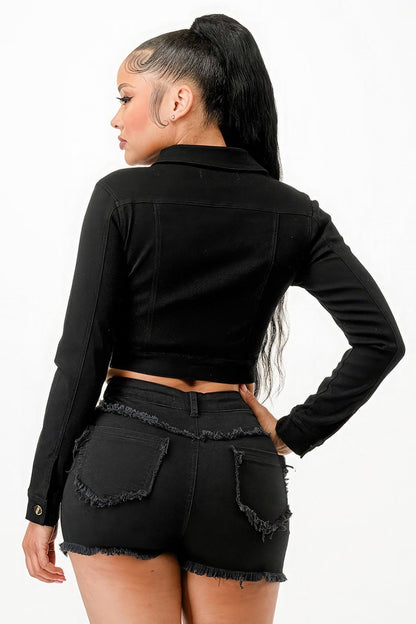 Crop veste super stretch
