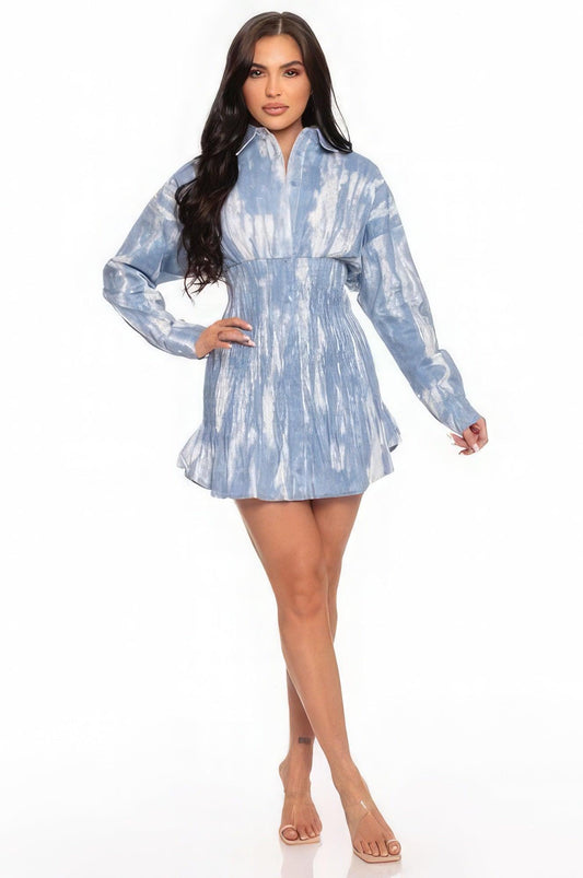 Robe courte Tie Dye