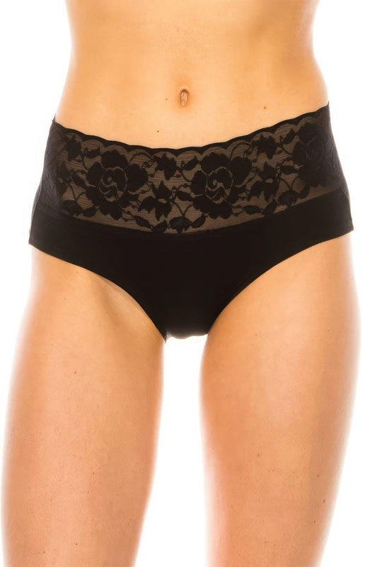 Culotte douce avec bande en dentelle