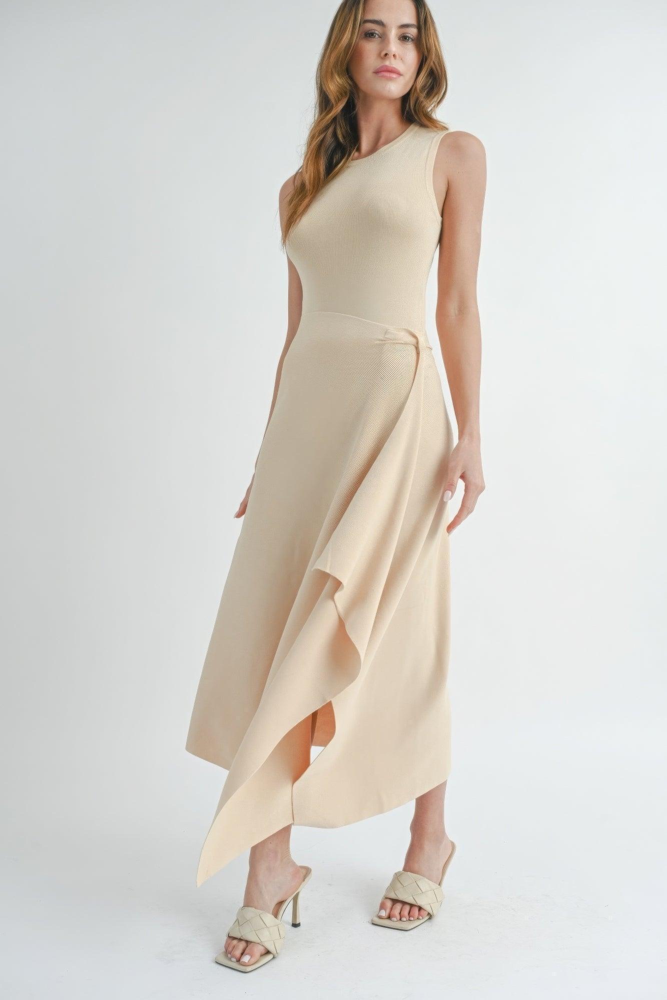 Robe longue avec fente
