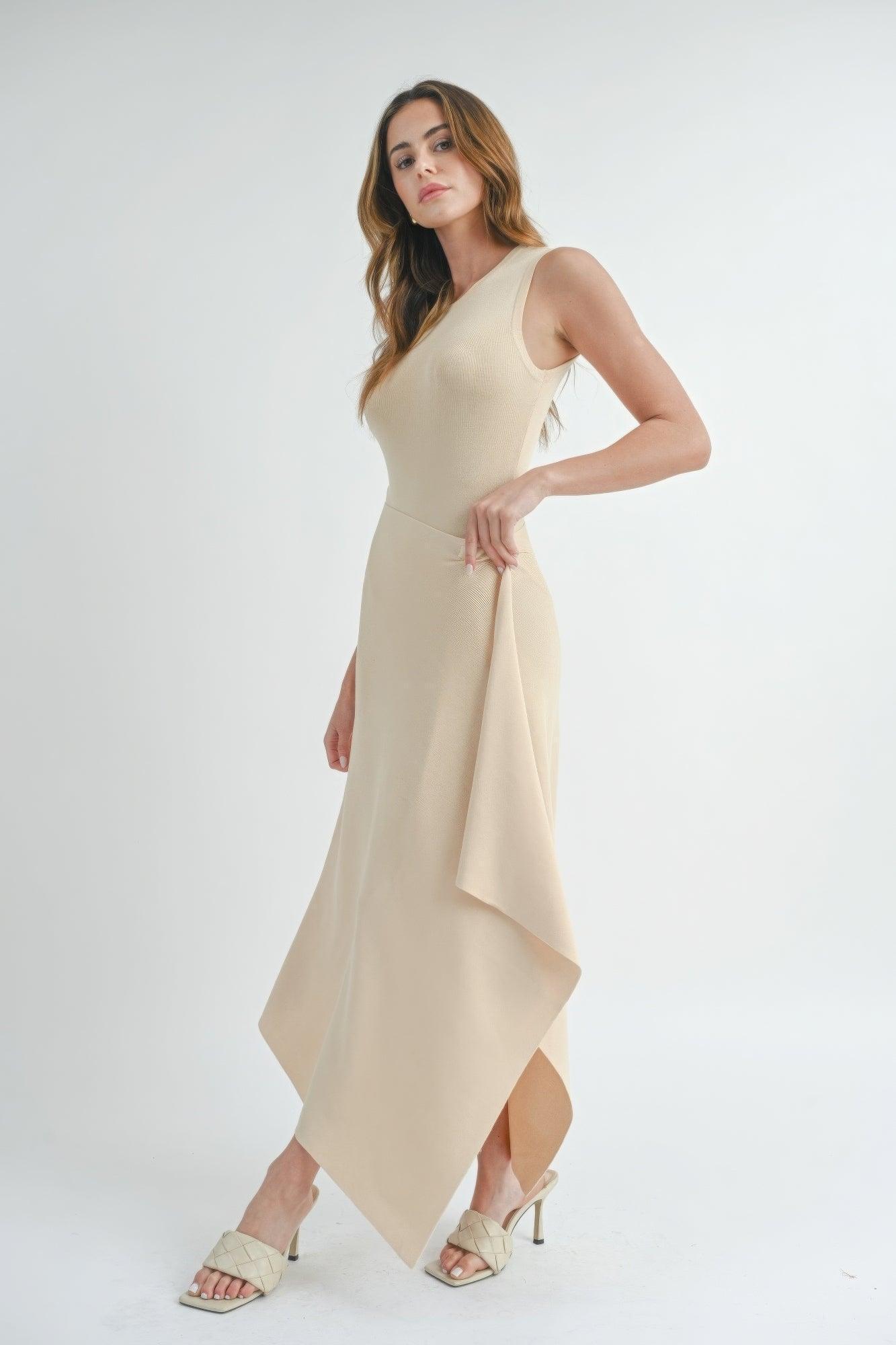Robe longue avec fente