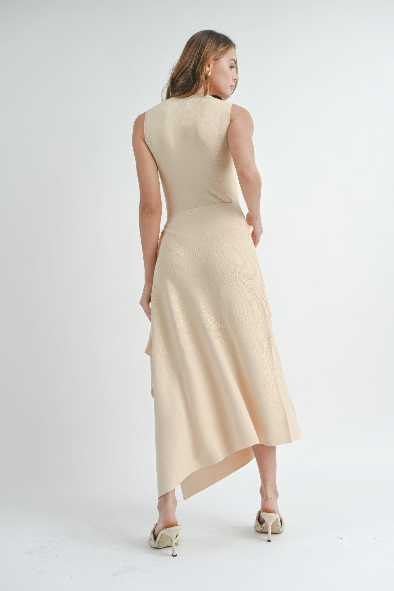 Robe longue avec fente