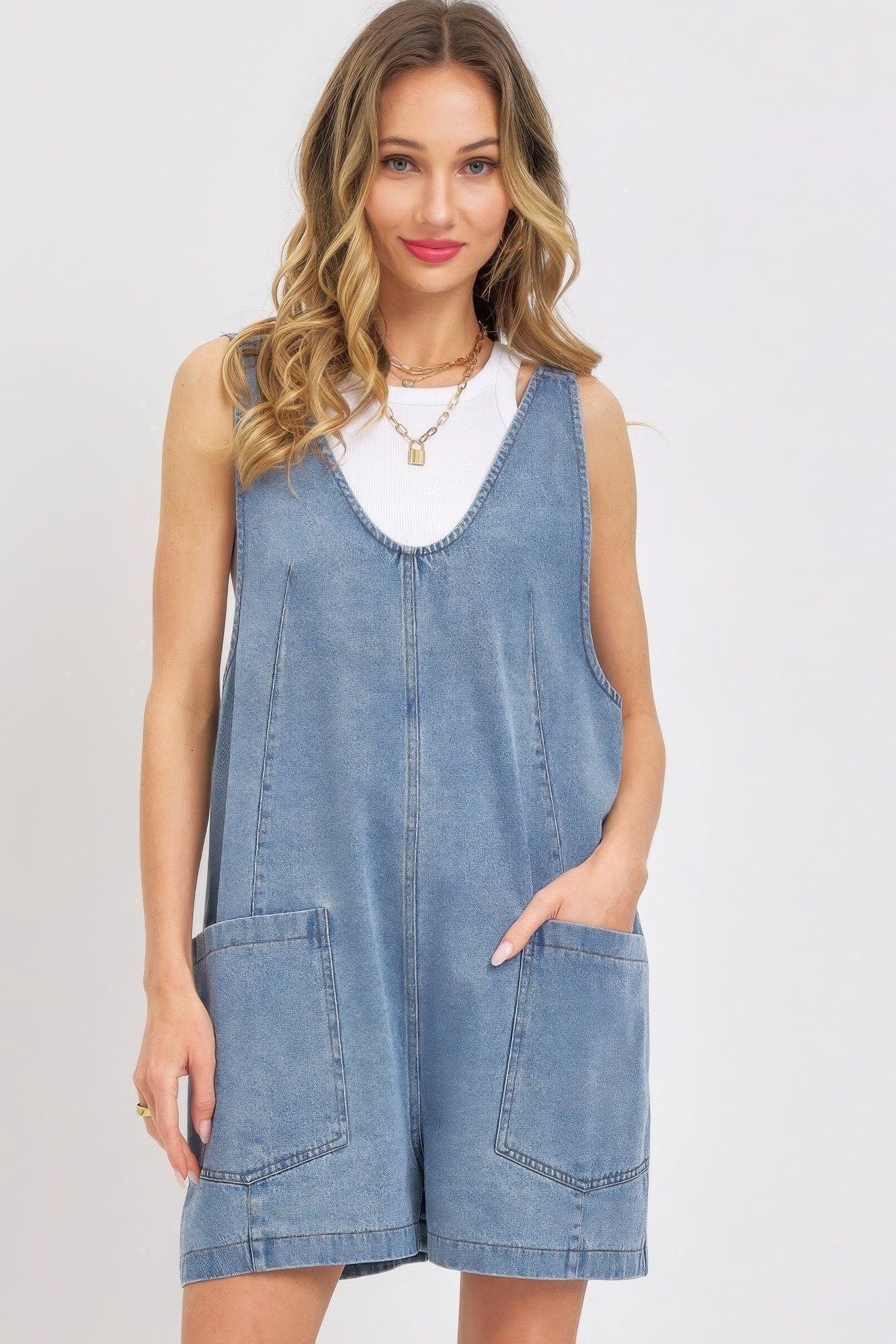 Combinaison d'été en jean