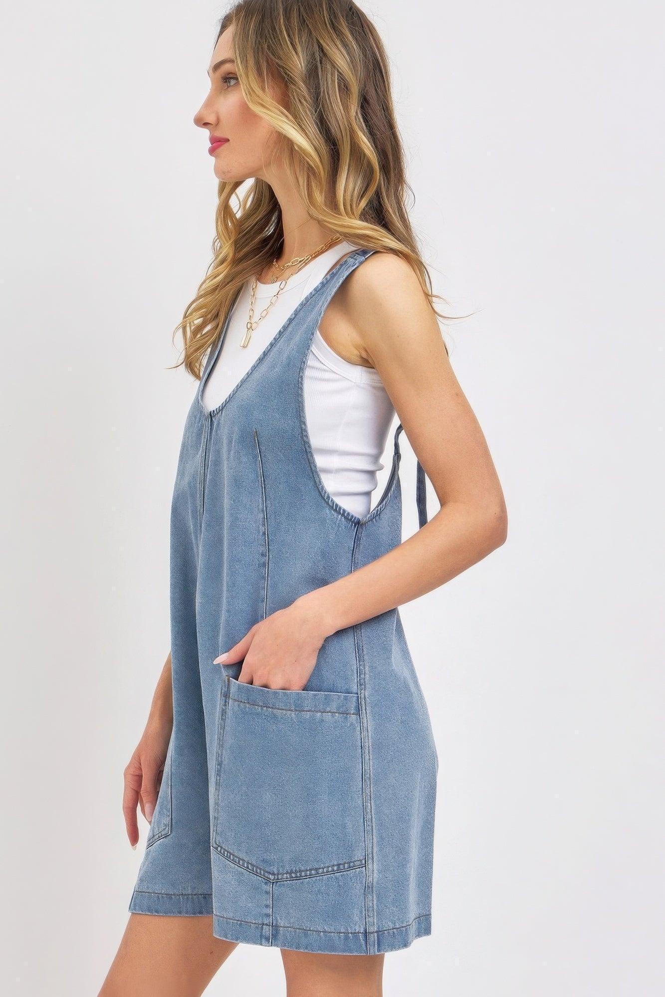 Combinaison d'été en jean