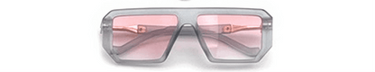 Lunettes de soleil carrées rétro élégantes